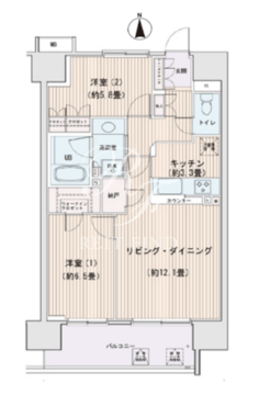 エスティメゾン豊洲レジデンス B-414 間取り図