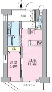 ルネサンスコート文京白山 601 間取り図