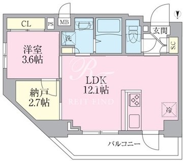 ルネサンスコート文京白山 104 間取り図