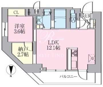 ルネサンスコート文京白山 205 間取り図