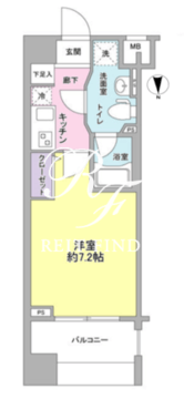 メインステージ白金高輪駅前 1104 間取り図