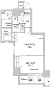 コンフォリア駒澤 1001 間取り図