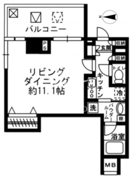 レジディア四谷三丁目 315 間取り図