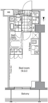 パークハビオ秋葉原 603 間取り図