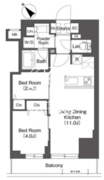 ＢｌｕＲｏｃｋ後楽園 1104 間取り図