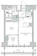ワンルーフレジデンス田町 1302 間取り図