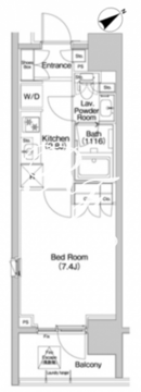 コンフォリア品川イースト 1008 間取り図