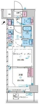 ジェノヴィア鐘ヶ淵 501 間取り図