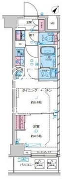 ジェノヴィア鐘ヶ淵 509 間取り図