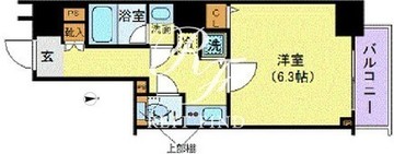 メイクスデザイン東新宿 201 間取り図