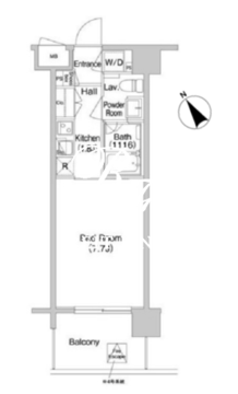 コンフォリア南砂町 1202 間取り図