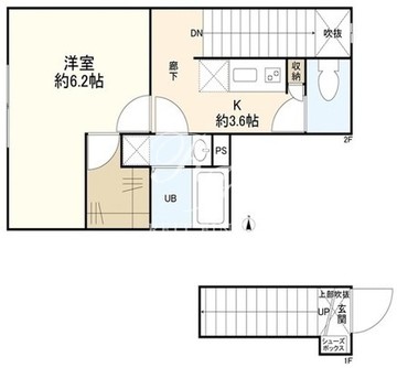 ウェルスクエアイズム四谷大京町 202 間取り図