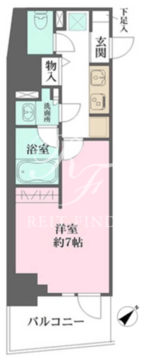 Ｎ-ｆｌａｔｓ三ノ輪 202 間取り図