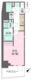 Ｎ-ｆｌａｔｓ三ノ輪 202 間取り図