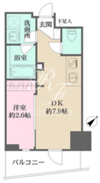 ロイジェント三ノ輪 203 間取り図