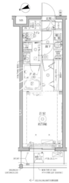 クレイシアIDZ祐天寺2 203 間取り図