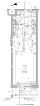 クレイシアIDZ祐天寺2 307 間取り図