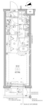 クレイシアIDZ祐天寺2 103 間取り図