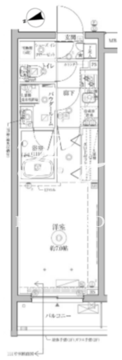 クレイシアIDZ祐天寺2 216 間取り図