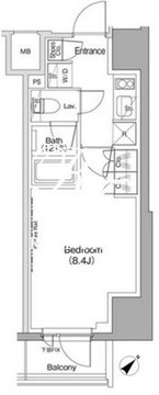 ザ・パークハビオ五反田 401 間取り図