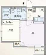 パセオ自由が丘 205 間取り図