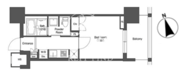 リーブルグラント西新宿 1006 間取り図