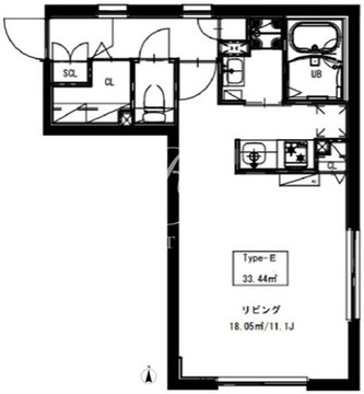 ルオーレ東品川 205 間取り図