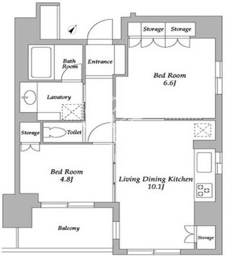 HF若松河田レジデンス 503 間取り図