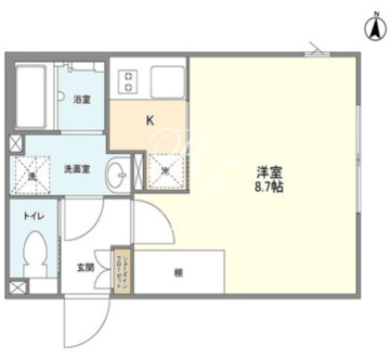 アレーロ三軒茶屋3 301 間取り図