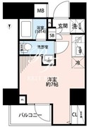 プレール・ドゥーク戸越銀座通り 201 間取り図