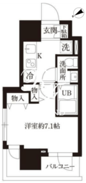 レジディア大森2 301 間取り図