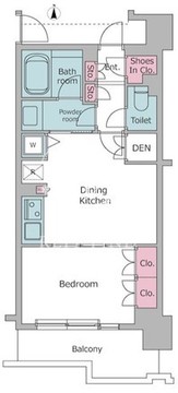 レジディア御茶ノ水 1103 間取り図