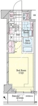 シェル品川戸越 323 間取り図