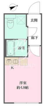 セレフォート神楽坂 101 間取り図