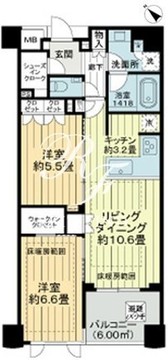 ザ・ライオンズ池袋 204 間取り図