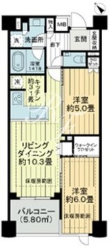 ザ・ライオンズ池袋 205 間取り図