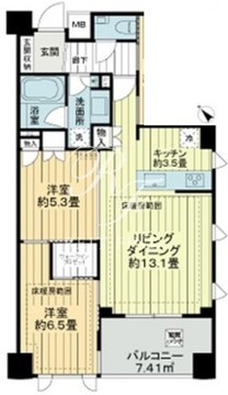 ザ・ライオンズ池袋 207 間取り図