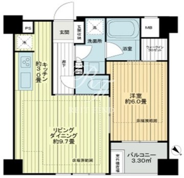 ザ・ライオンズ池袋 210 間取り図