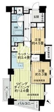 ザ・ライオンズ池袋 213 間取り図