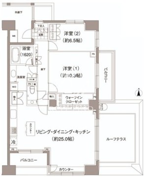 アビティ目黒 806 間取り図