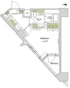 ザ・パークハビオ中野富士見町ガーデン 607 間取り図