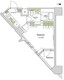 ザ・パークハビオ中野富士見町ガーデン 1305 間取り図