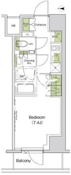 ザ・パークハビオ中野富士見町ガーデン 609 間取り図