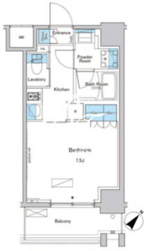 ルフォンプログレ南大塚 302 間取り図