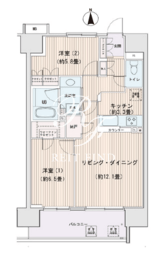 エスティメゾン豊洲レジデンス B-314 間取り図