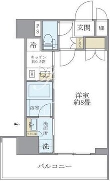レクシード両国駅前 704 間取り図