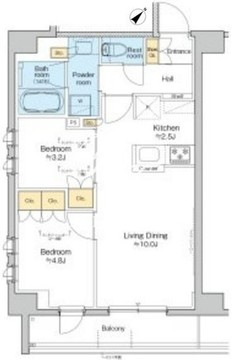 プラウドフラット墨田曳舟ディアージュ 104 間取り図