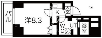 プレール・ドゥーク南千住 301 間取り図