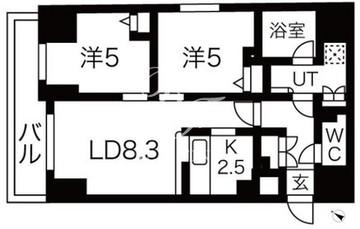 プレール・ドゥーク南千住 302 間取り図