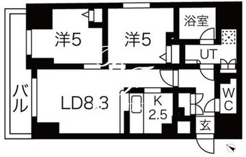 プレール・ドゥーク南千住 602 間取り図